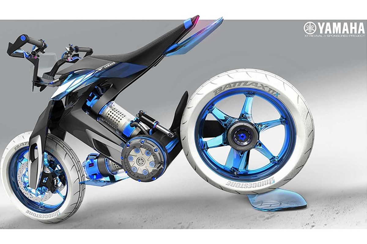 Yamaha XT500 H20 - xe moto chay nhien lieu nuoc cho 2025-Hinh-2