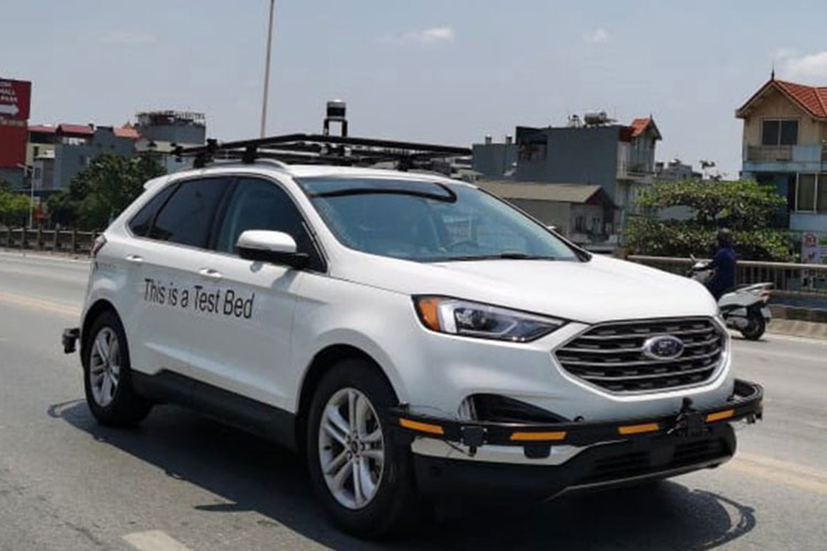 Ford Edge 2021 lan banh tren pho Ha Noi, ngay ra mat rat gan?