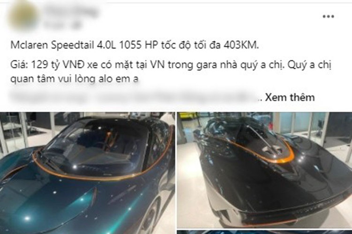 McLaren Speedtail chao hang dai gia Viet 