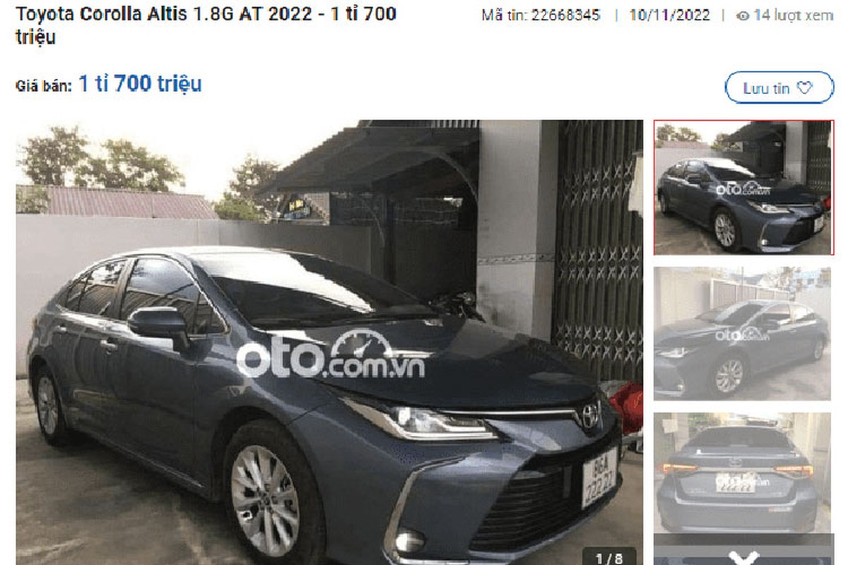 Toyota Corolla Altis 2022 bien 