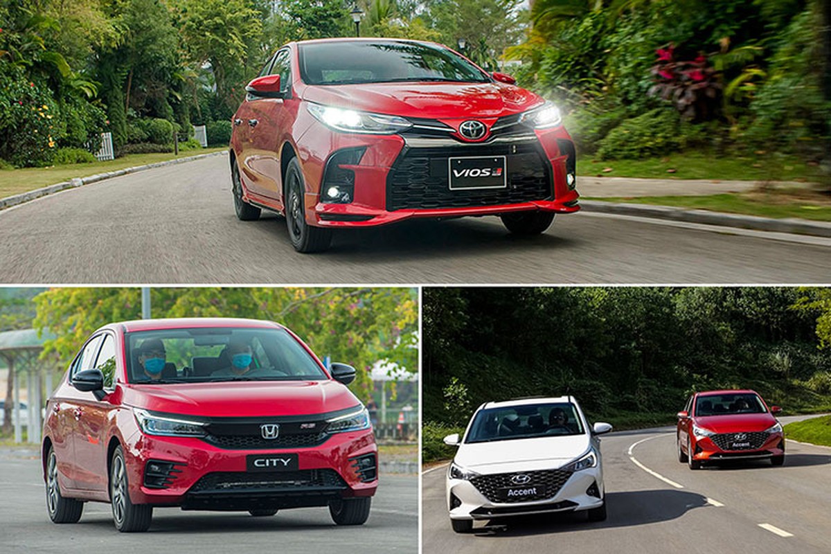 Toyota Vios e am, doanh so bi Hyundai Accent va Honda City 