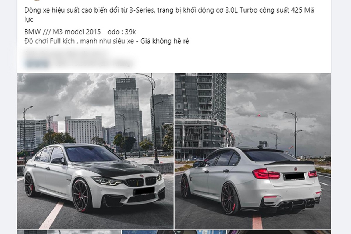 BMW M3 trong vu Phan Cong Khanh lua dao da 