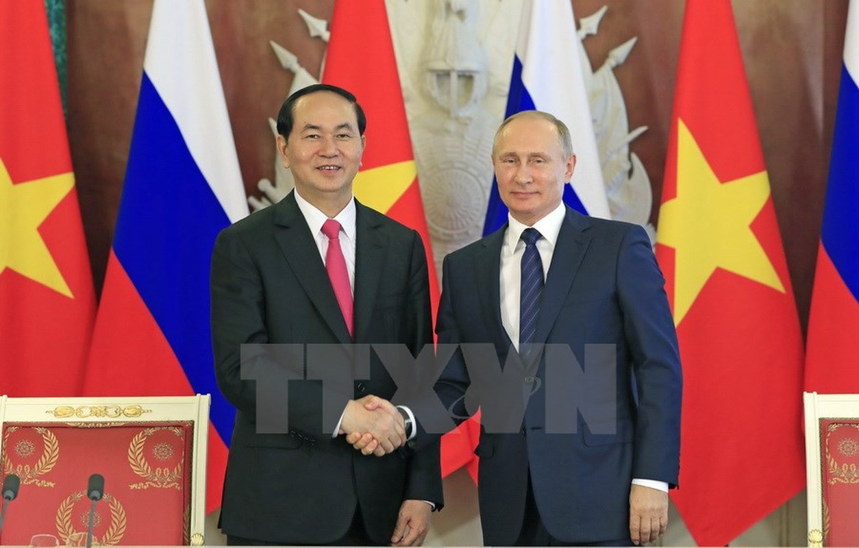 Anh: Chu tich nuoc Tran Dai Quang hoi dam voi Tong thong Nga Putin-Hinh-6