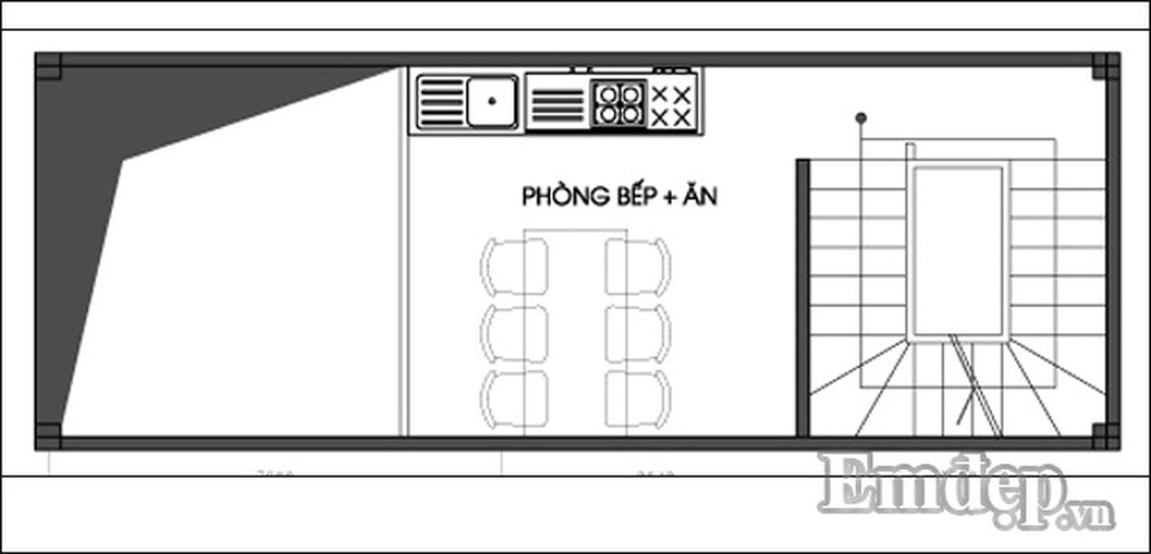 Cach xay nha 31m2 bon tang chi voi 850 trieu dong-Hinh-2