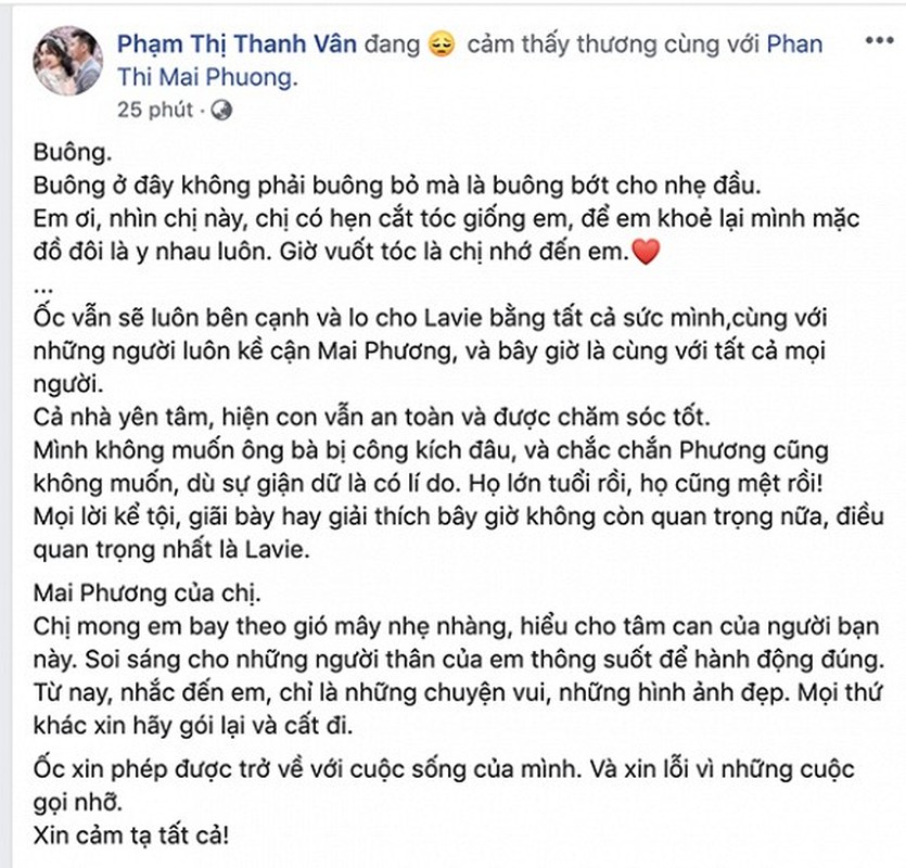 Hua se cham soc tot cho con gai Mai Phuong, Oc Thanh Van giau co nao?