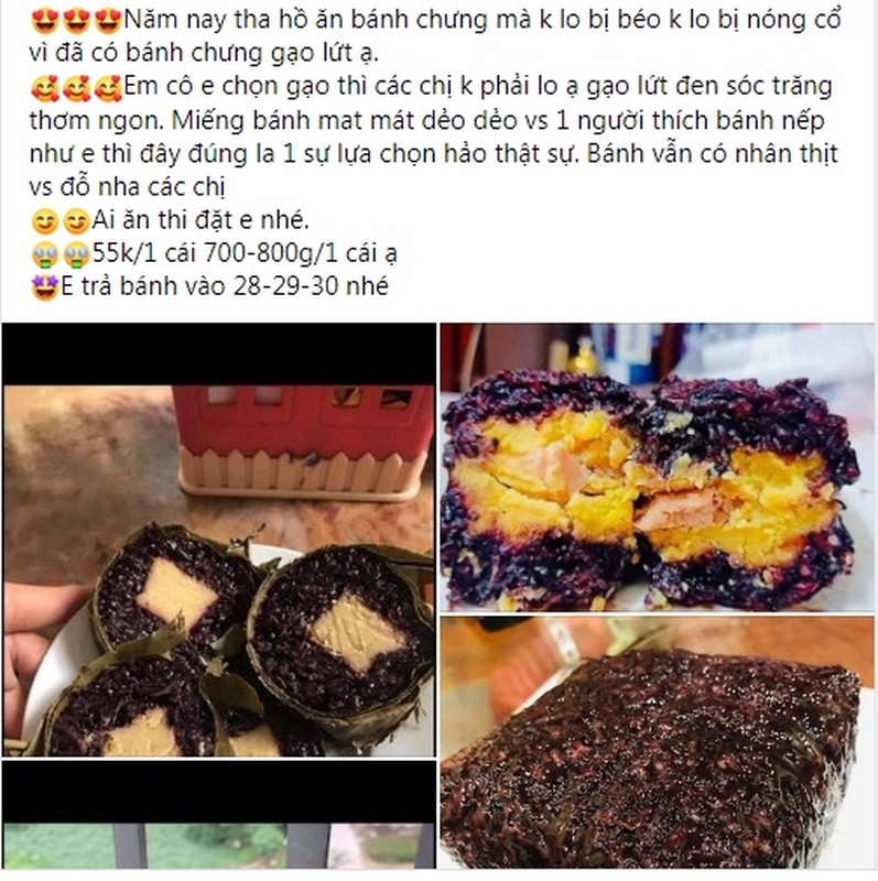 So beo, chi em lung mua banh chung gao lut ve an Tet-Hinh-2