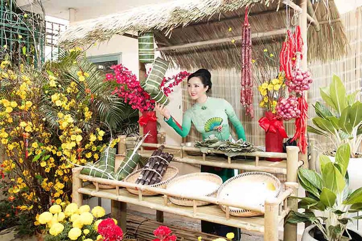 Nha ngap hoa, cay canh nhu cho xuan cua cac Hoa hau Viet-Hinh-9