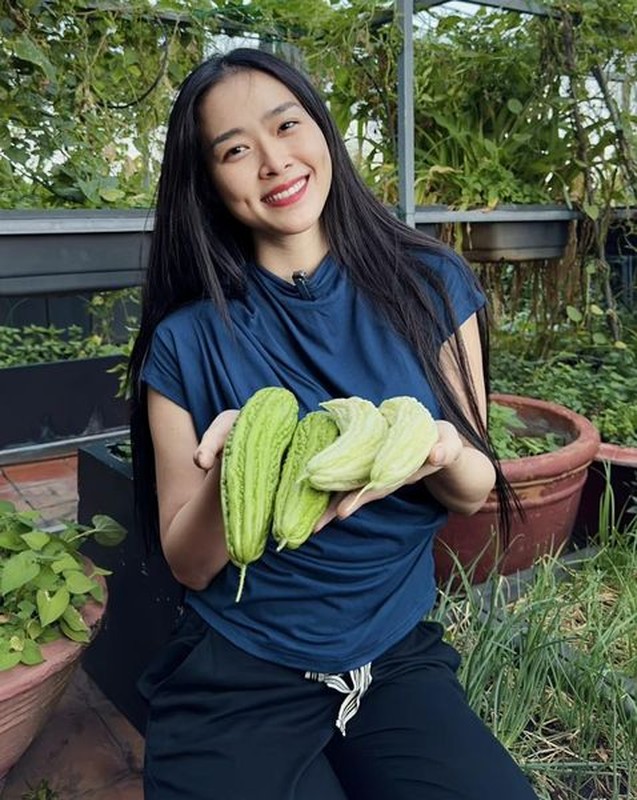 Me tit khu vuon tren cao “sieu trai” cua Diep Bao Ngoc