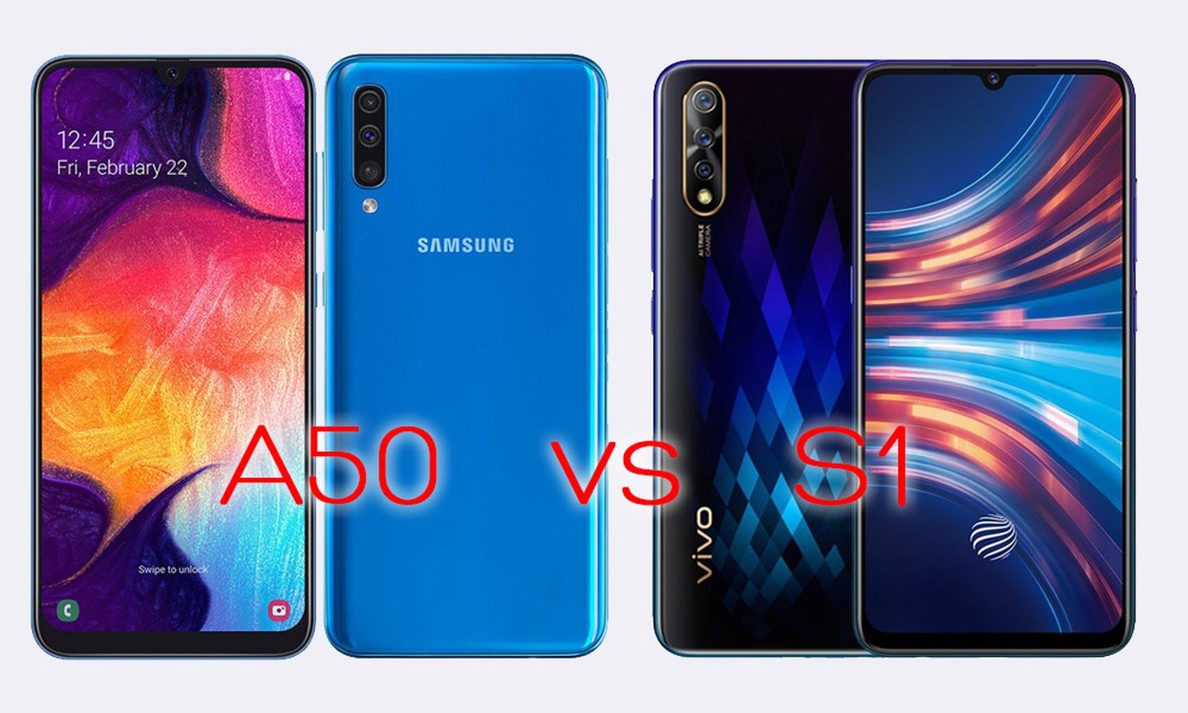 Samsung A50 va Vivo S1: Smartphone nao 