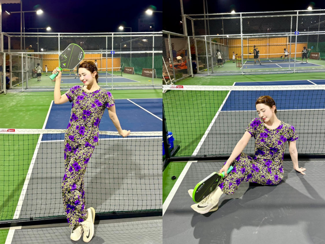 Dien outfit “ba thim” len san pickleball, nguoi choi gay bao mang-Hinh-4