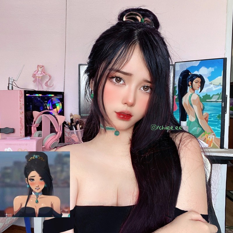 Loat anh cosplay dac vu Valorant cua nu game thu khien fan tram tro-Hinh-5