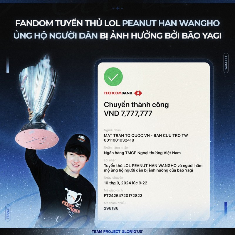 View - 	Fandom của nhiều nhóm nhạc nổi tiếng ủng hộ đồng bào vùng lũ lụt