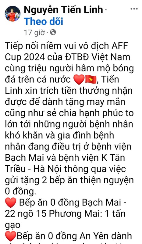 Tien Linh trich tien thuong tang 2,5 tan gao cho benh nhan ngheo-Hinh-3