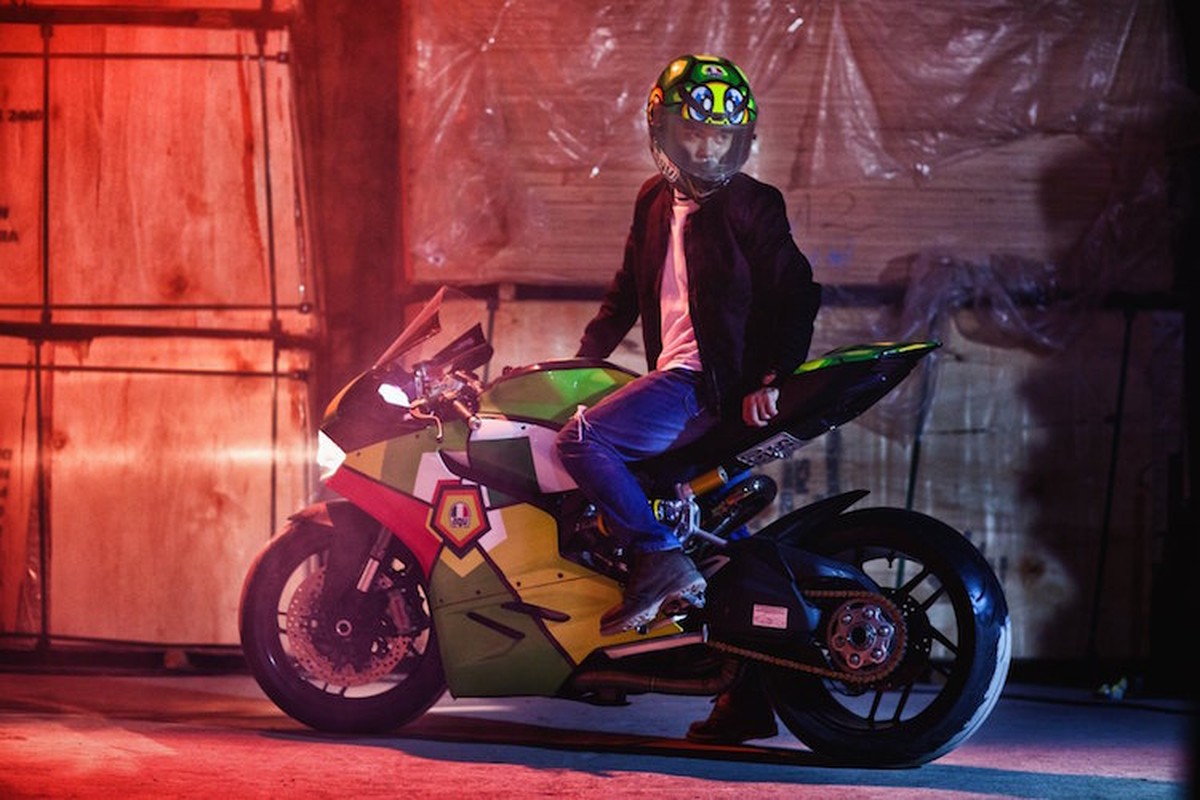 Ngam Ducati 899 Panigale do AGV Turtle Corsa tai Sai Gon-Hinh-9