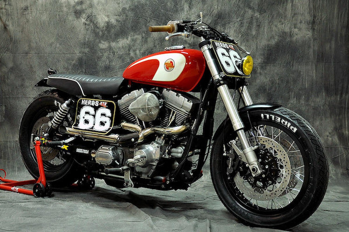 Harley Dyna Super Glide “lot xac” street tracker-Hinh-9