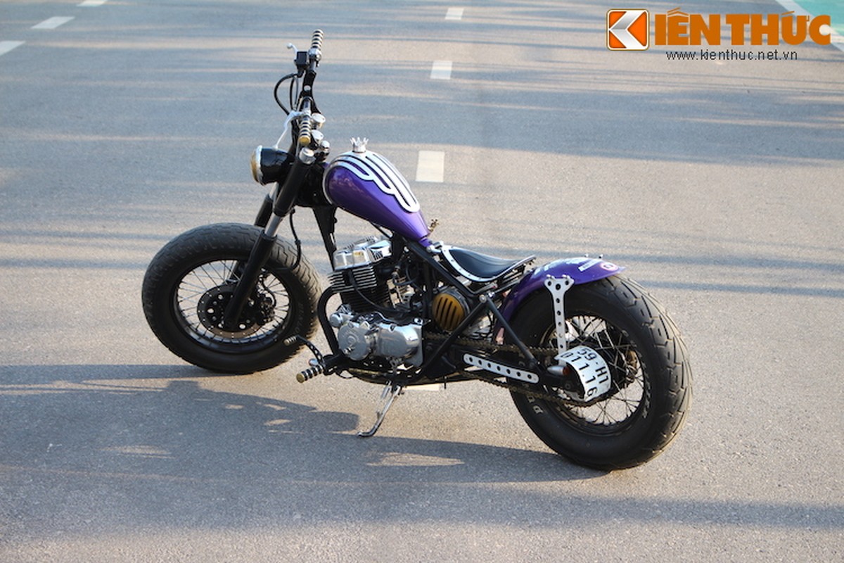 Honda Rebel do Bobber hardtail cua dan choi Ha Noi-Hinh-19