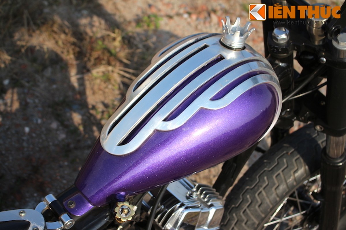 Honda Rebel do Bobber hardtail cua dan choi Ha Noi-Hinh-4