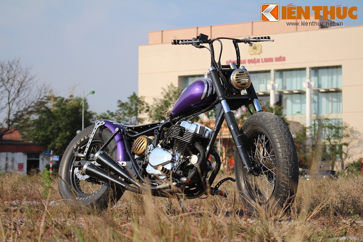 Honda Rebel do Bobber hardtail cua dan choi Ha Noi