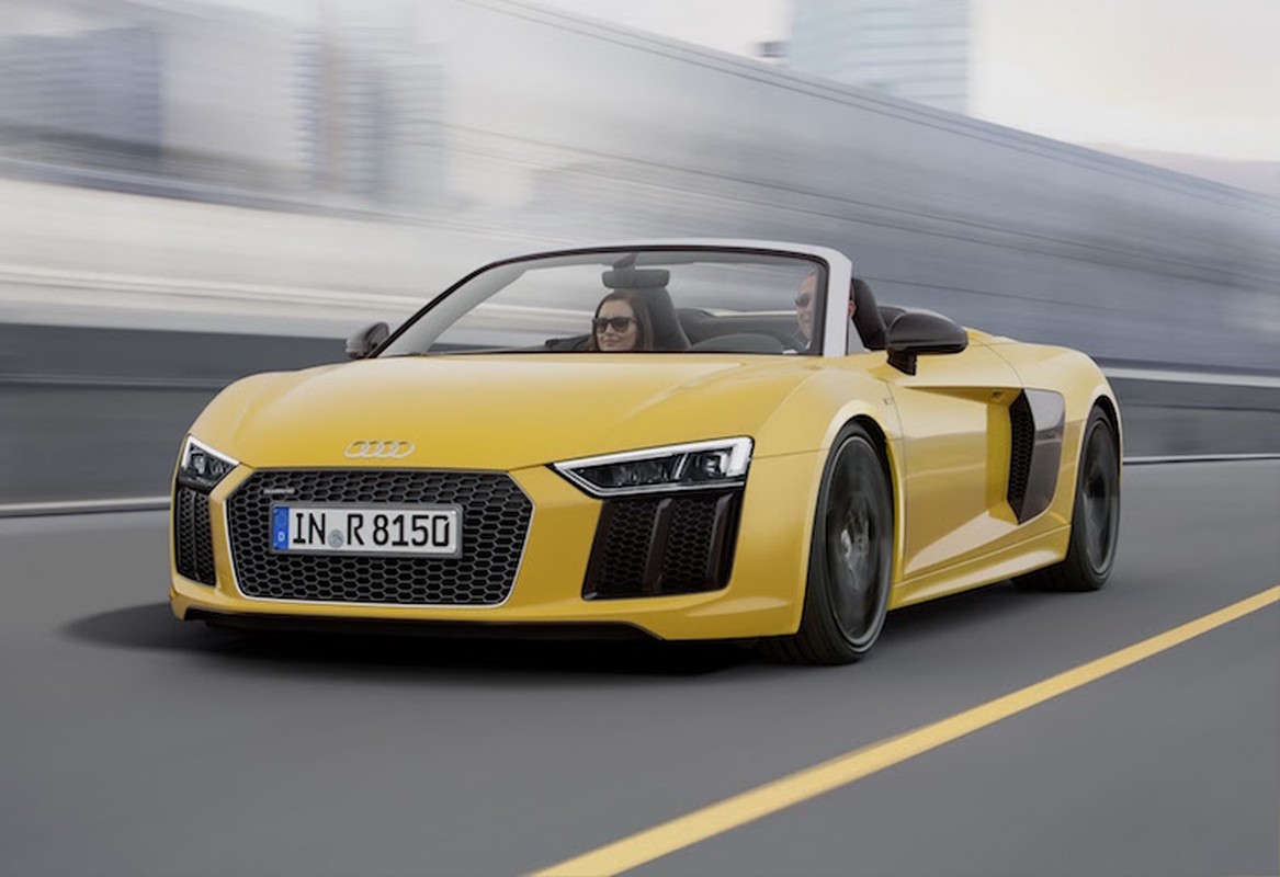 Audi ra mat sieu xe R8 Spyder mui tran 