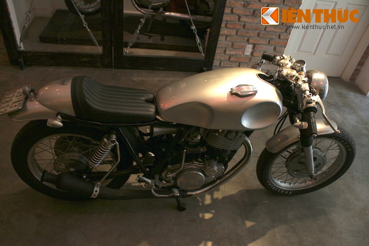 Dan choi Viet do Yamaha SR400 cafe racer “sieu chat”-Hinh-7