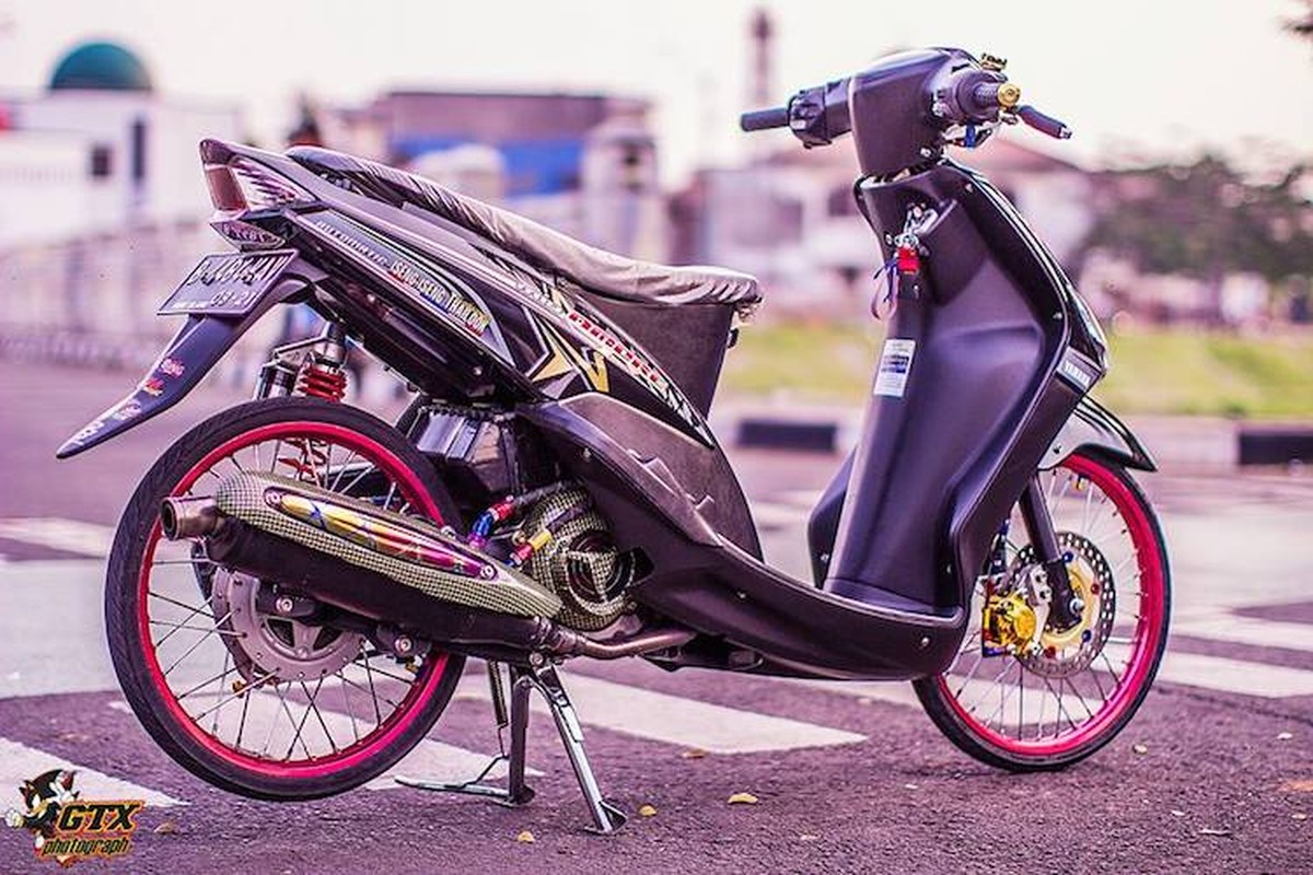 Scooter Yamaha Mio doi dau do drag kieng cuc chat-Hinh-11