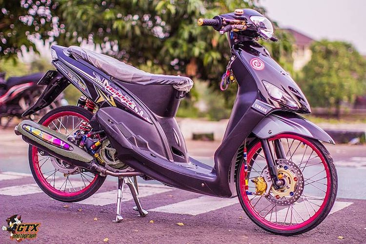 Scooter Yamaha Mio doi dau do drag kieng cuc chat