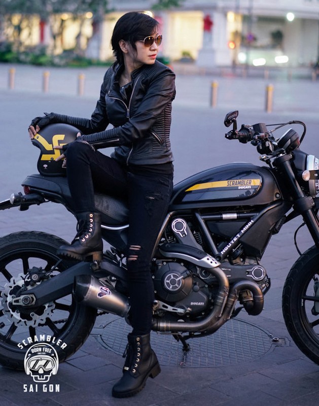 Nu biker Sai Gon “nai cung” Ducati Scrambler Full Throttle-Hinh-5