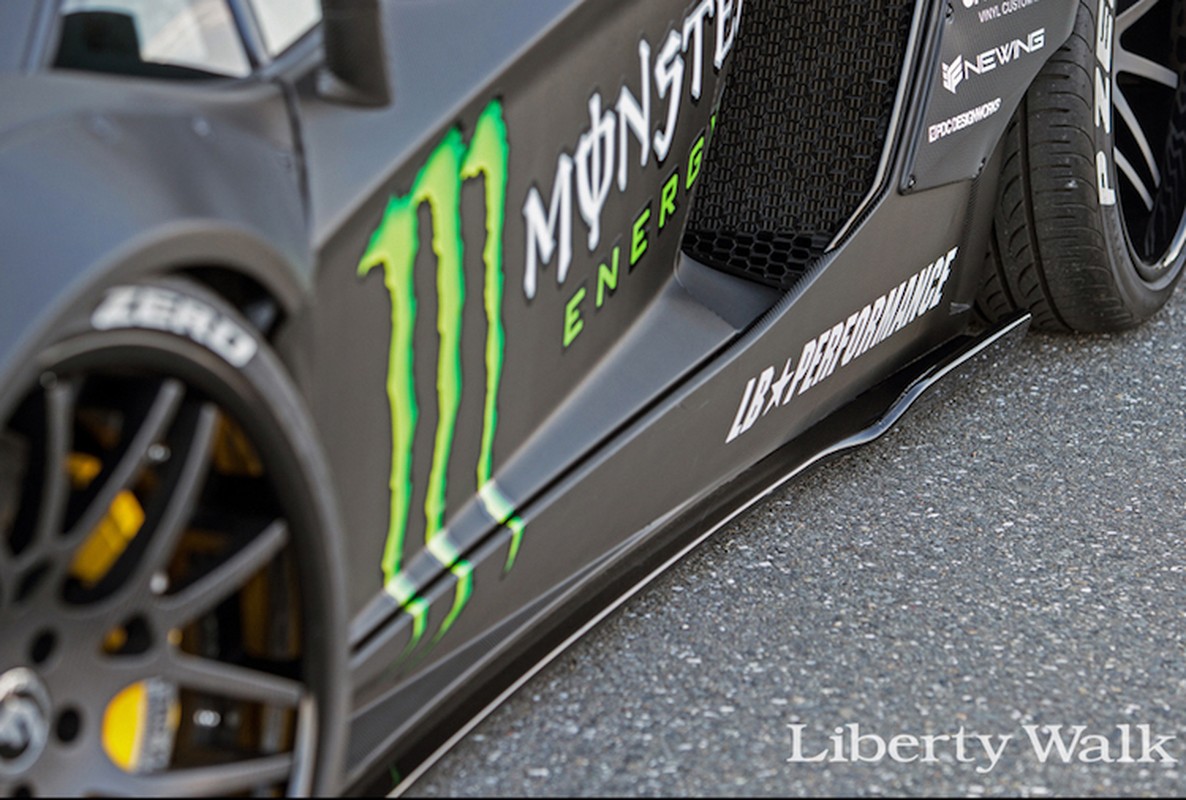 Lamborghini Aventador phong cach Monster Energy “sieu doc”-Hinh-2