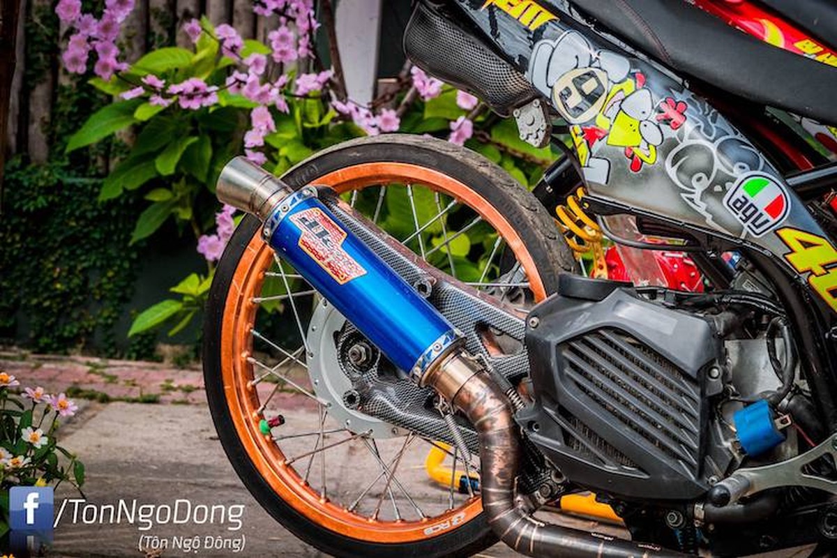 Dan choi Viet do Yamaha Luvias thanh “xe dau” drag khung-Hinh-6