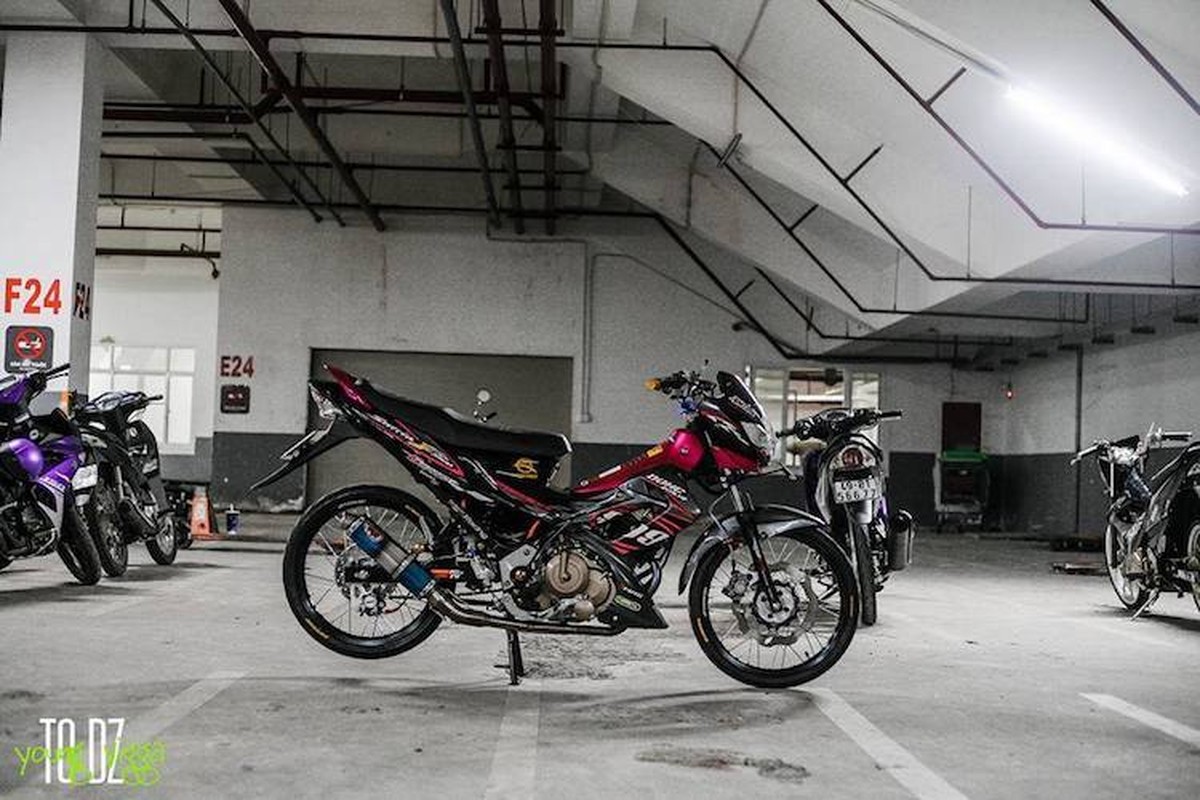 Xe no con tay Suzuki Satria 150 do &quot;sieu chat&quot; o Lam Dong-Hinh-8