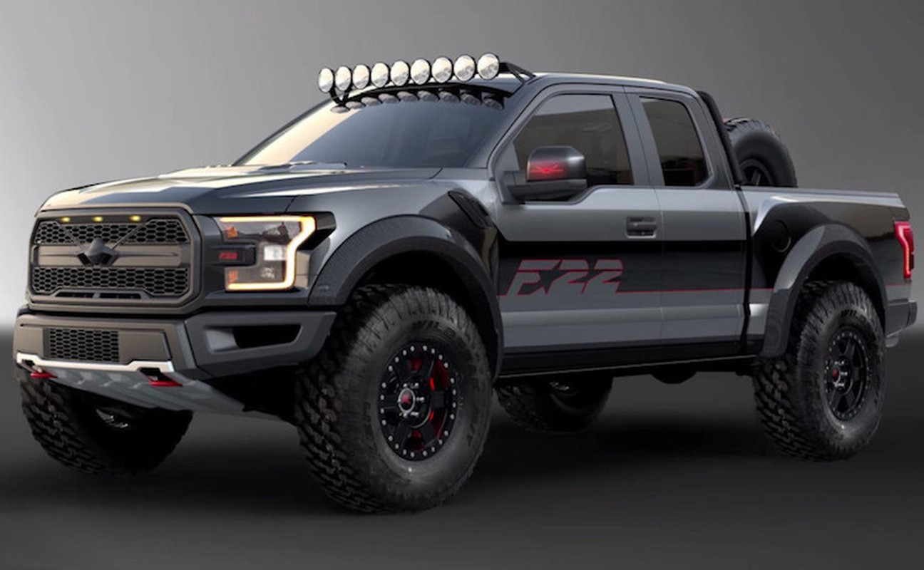 Ford F150 Raptor phien ban sieu may bay tang hinh F-22