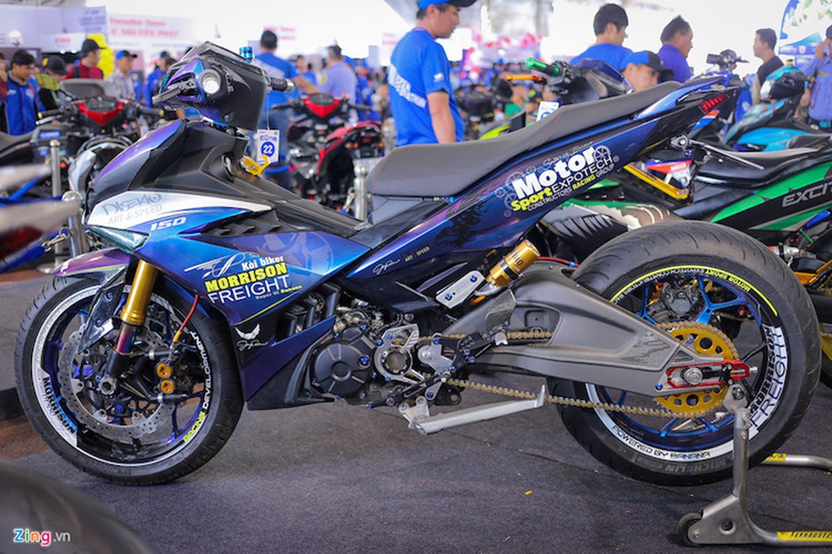 Soi Yamaha Exciter 150 do &quot;dan chan&quot; khung cua biker Viet-Hinh-2