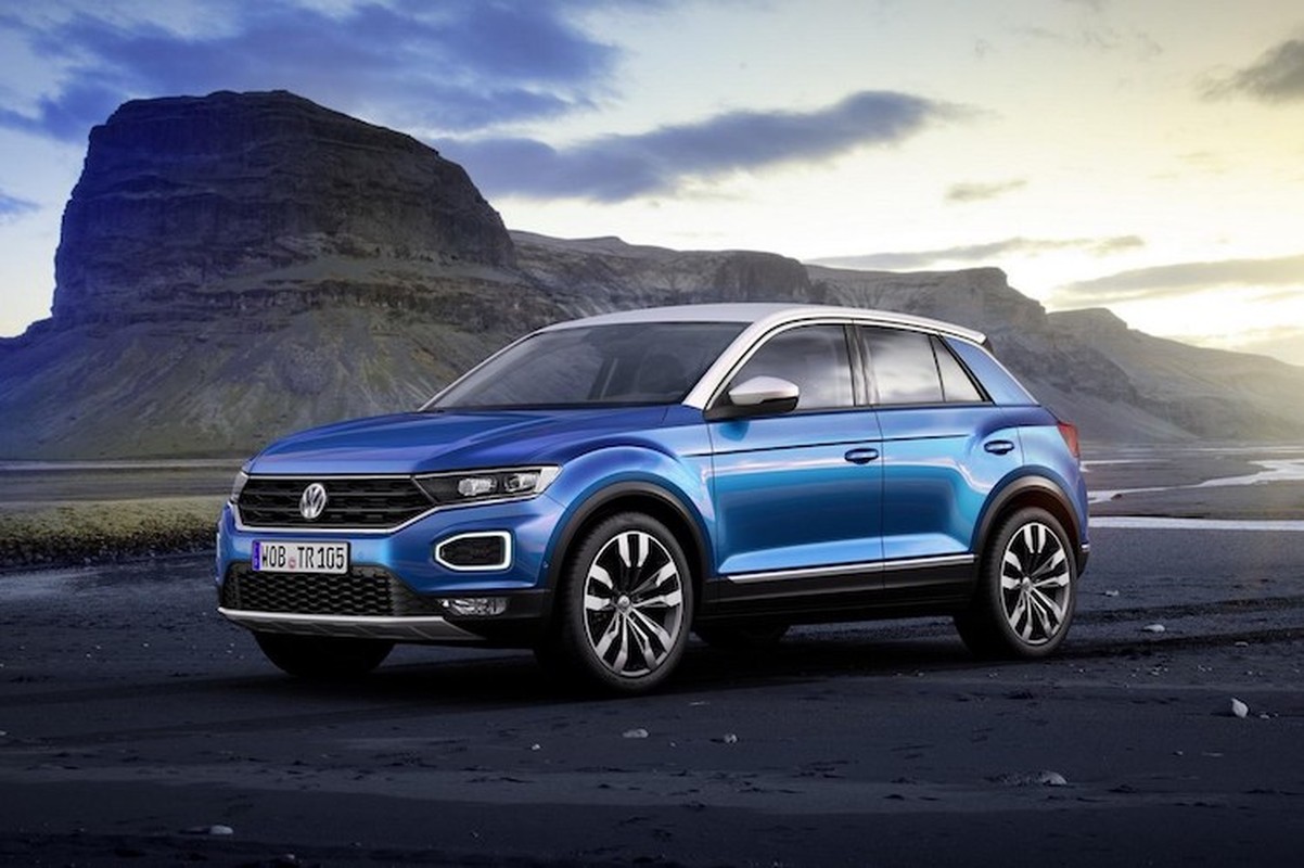 Soi chi tiet xe Crossover hang B Volkswagen T-Roc gia re