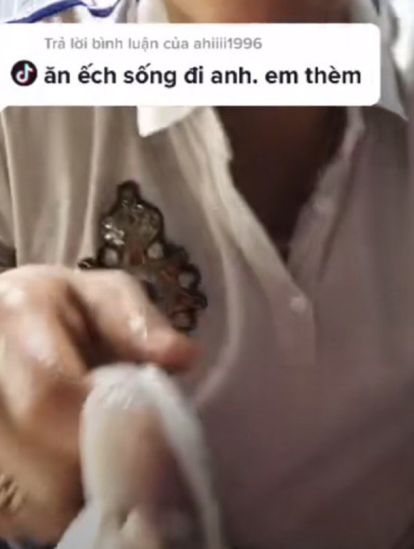 Khoe clip an thit song, nhieu Tiktoker khien dan tinh phai 