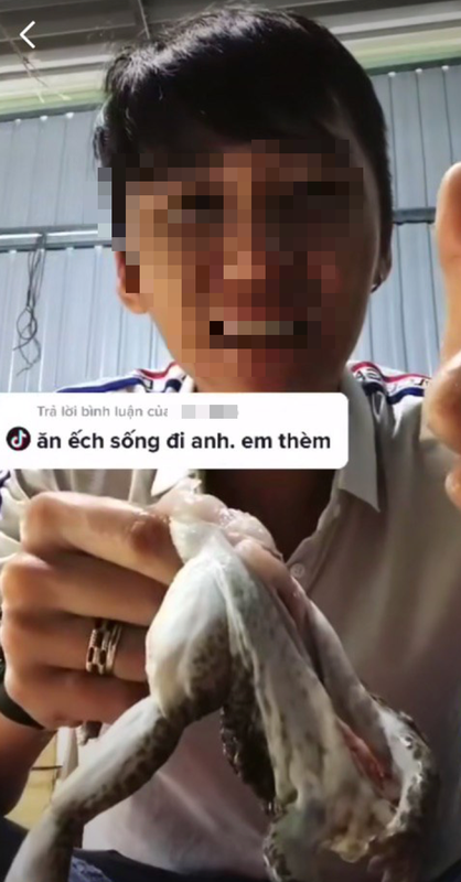 Khoe clip an thit song, nhieu Tiktoker khien dan tinh phai 