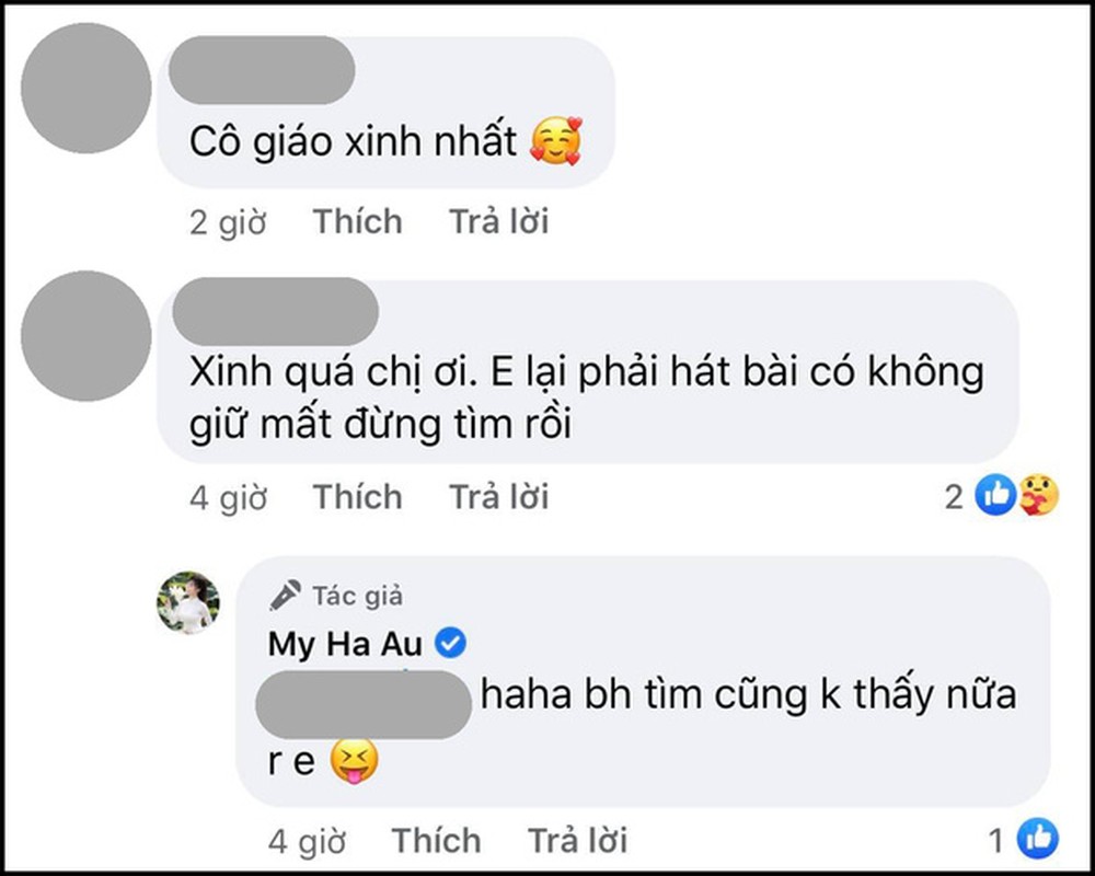 Dang trang thai up mo, Au Ha My duoc 