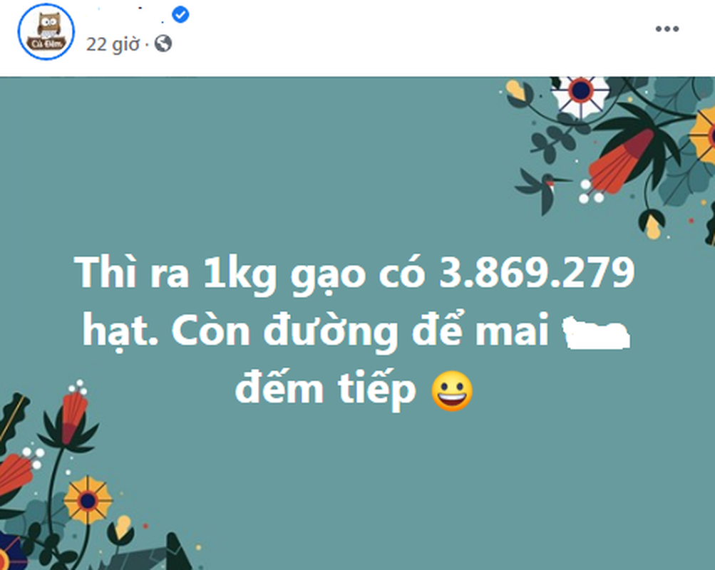 Gian cach ranh roi, netizen thi nhau dem so hat trong 1kg gao