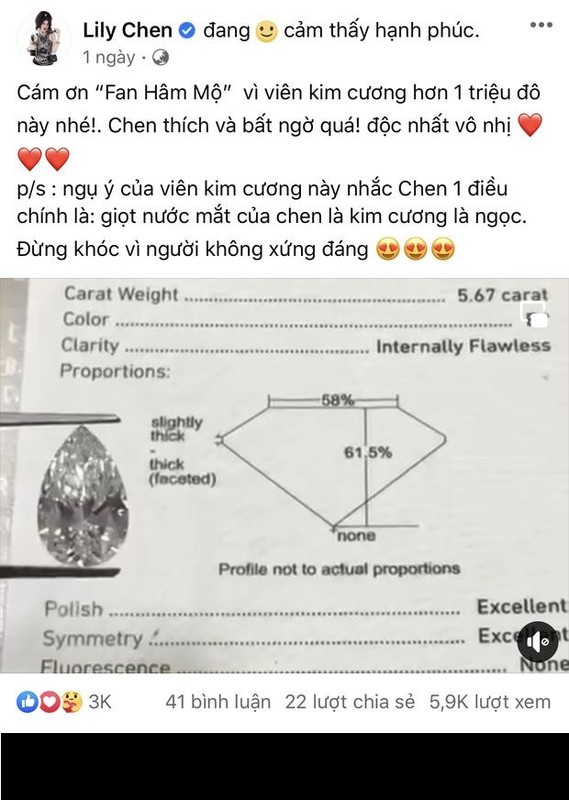 “Doi thu” cua Ngoc Trinh khoe duoc tang kim cuong nhin ma “choang“-Hinh-3