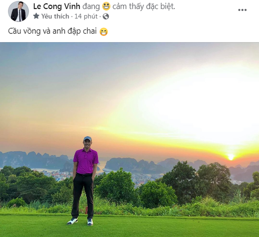 Hau lum xum “sao ke”, Cong Vinh sang chanh choi golf gay chu y-Hinh-3
