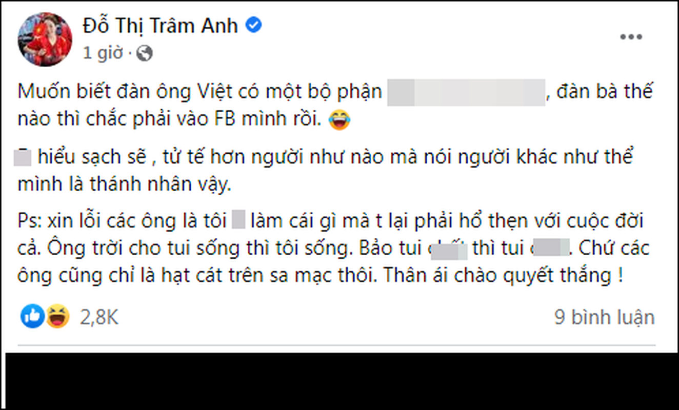 Bi netizen soi moi, hot girl Tram Anh bat ngo dap tra “cuc cang”