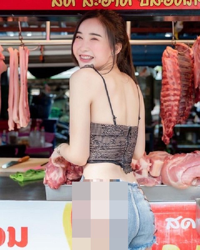 Hot girl Thai Lan mac sieu ho o cay xang gay “nong mat“-Hinh-7