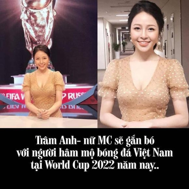 Ro thong tin hot girl Tram Anh lam MC Nong Cung World Cup 2022
