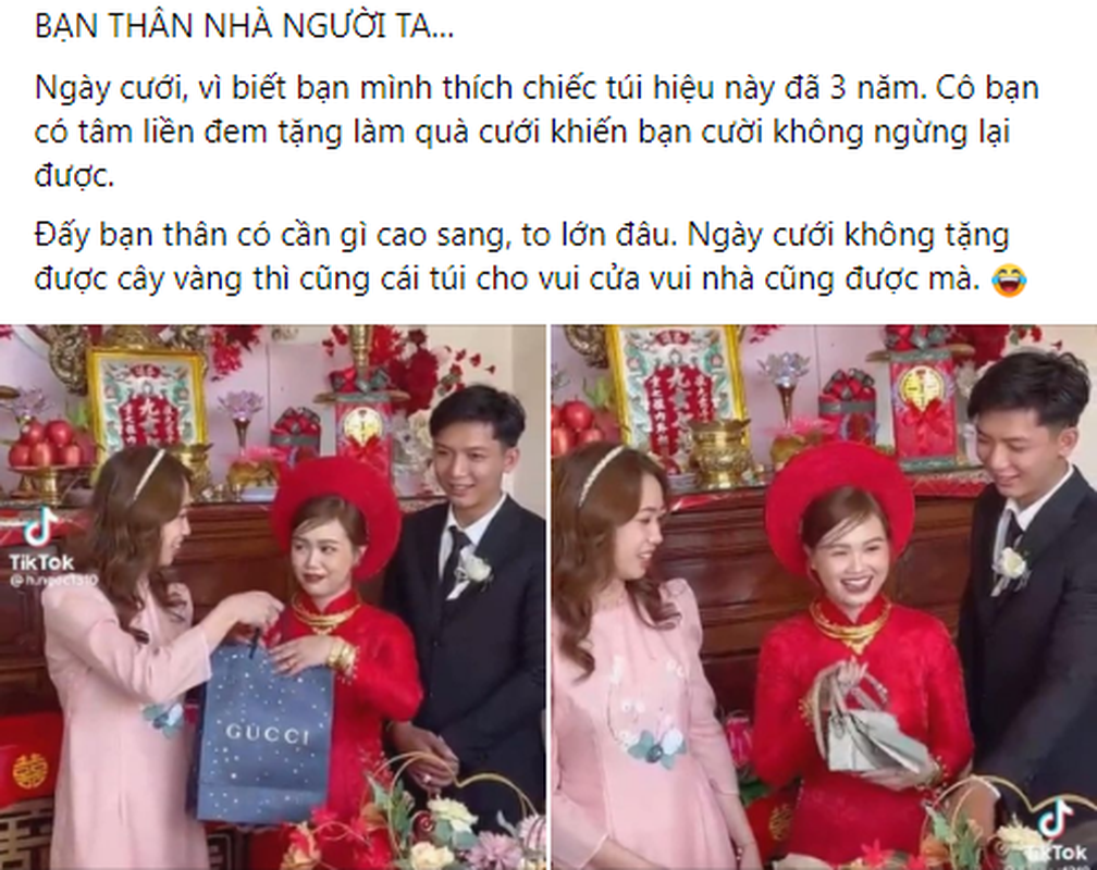 Ban than “nha nguoi ta” tang qua cuoi “khung” khoi nguoi xuyt xoa