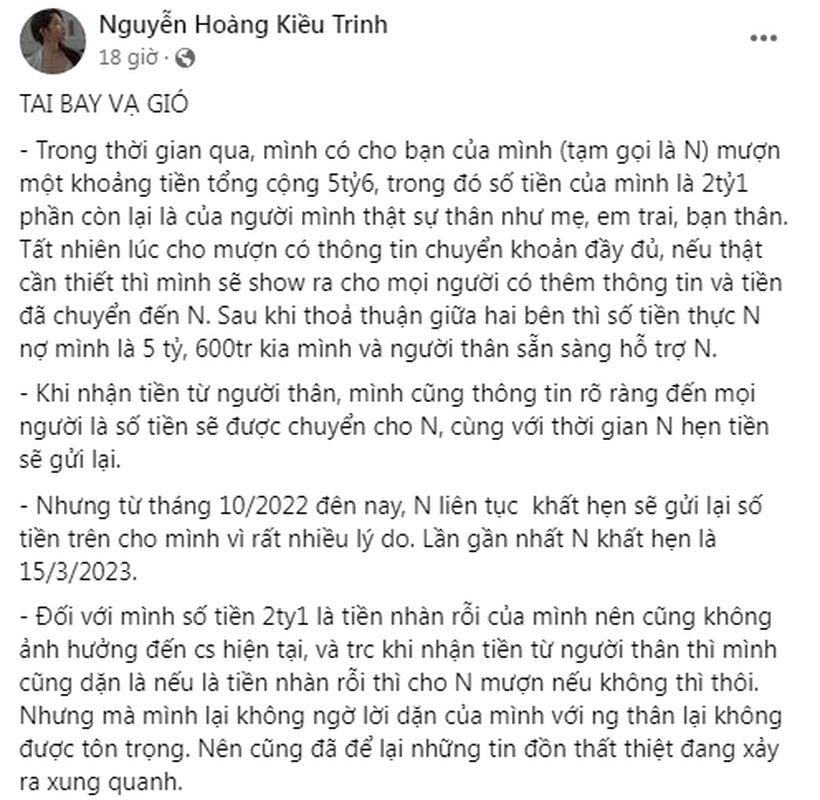 Hot girl Kieu Trinh Xiu bat ngo bi to no 3,5 ty-Hinh-2