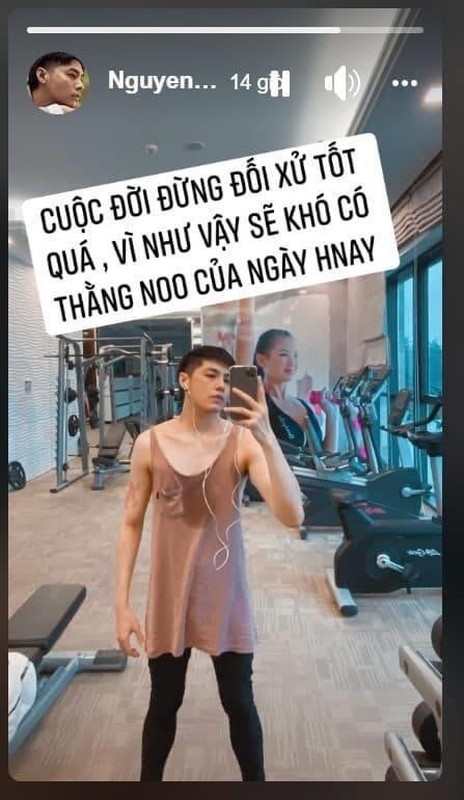 Noo Phuoc Thinh bi fan nghi “muon” vay Mai Phuong Thuy di tap gym