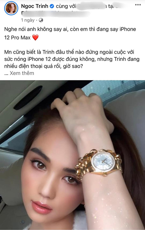 Ngoc Trinh, Linh Ka noi tiep loat sao Viet “hong” iPhone 12