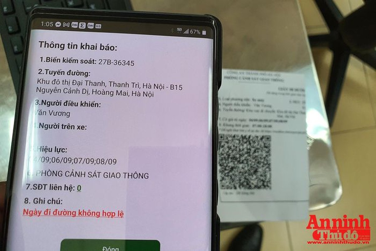 Can canh giay di duong QR code dau tien duoc cap o Phong CSGT - CATP Ha Noi-Hinh-19