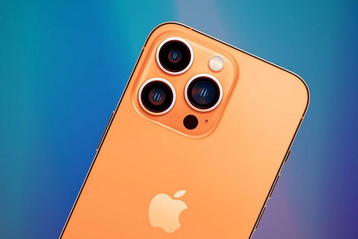 Nong: Lo dien iPhone 14 Pro mau vang cam dep khong ti vet-Hinh-4