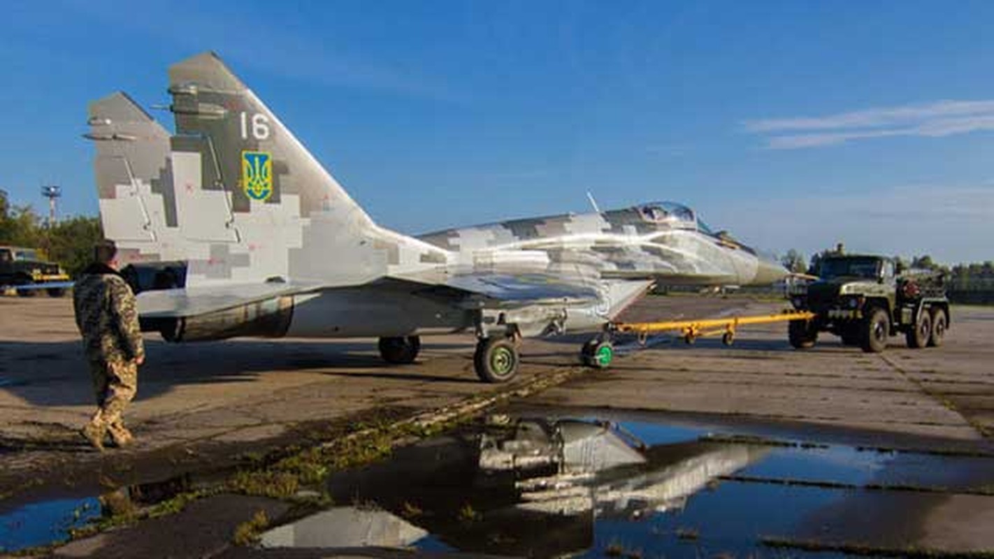 View - 	MiG-29 hạ cánh khẩn cấp xuống cánh đồng hoa cải