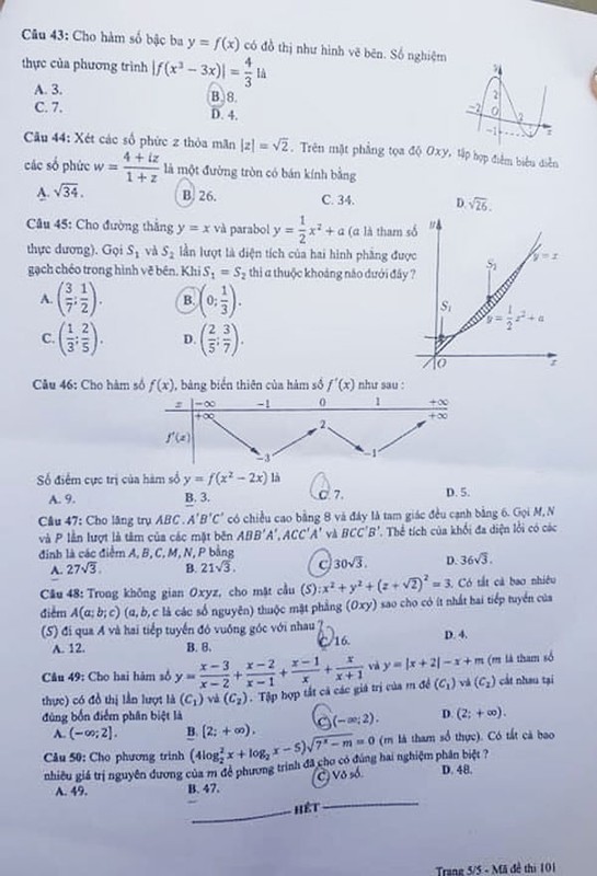 Dap an cac ma de thi mon Toan THPT quoc gia 2019-Hinh-6